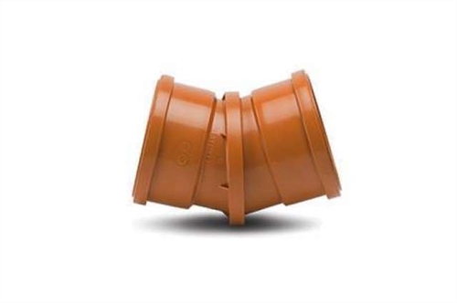 Polypipe  Underground Drainage 110mm 0 - 30° Adjustable Bend Double Socket - UG494