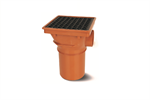 Polypipe Underground Drainage 110mm Square Hopper Spigot End - UG417 Polypipe Underground Drainage 110mm Square Hopper Spigot End - UG417