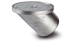 Polypipe Underground Drainage 110mm 45 Rodding Eye Terminal Aluminium Oval Top - UG422 Polypipe Underground Drainage 110mm 45 Rodding Eye Terminal Aluminium Oval Top - UG422