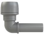 Polyplumb Enhanced Grey 22mm Spigot Elbow PB1022EG