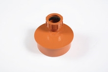 Polypipe Underground 32mm Single To Socket Waste Pipe Adaptor