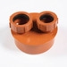 Polypipe Underground 32mm amp 40mm Double Mixed To Socket Waste Pipe Adaptor