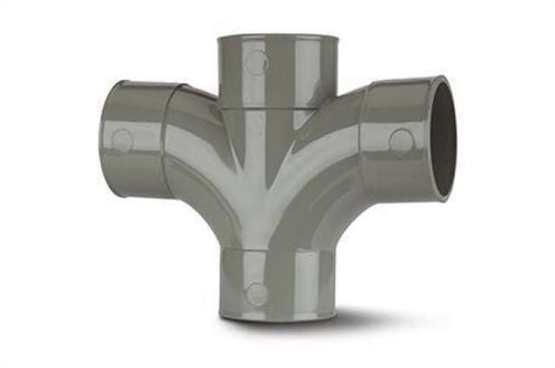 Polypipe 50mm Cross Tee 92½° - MU315