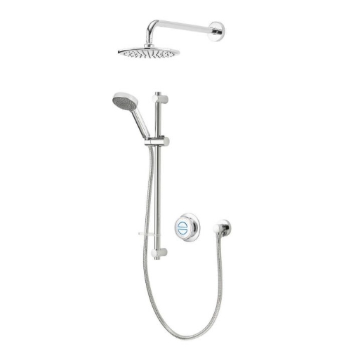 Aqualisa Quartz Classic Smart Digital Shower Concealed with Adjustable and Fixed Wall Head (HP/Combi) - QZD.A1.BV.DVFW.23