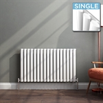 Cavendish Horizontal 600x780 Elliptical Steel Radiator Type 10 White