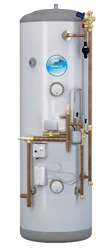 Everflo Stainless 300L System Fit Unvented Hot Water Cylinder