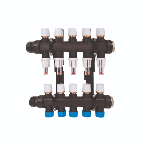 Polypipe 5 Port Plastic Push fit Manifold - UFHMANP5