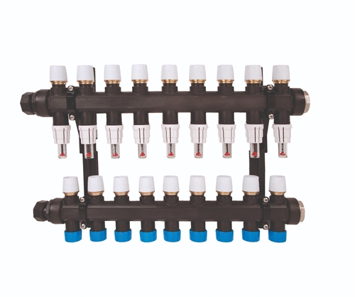 Polypipe 9 Port Plastic Push fit Manifold UFHMANP9