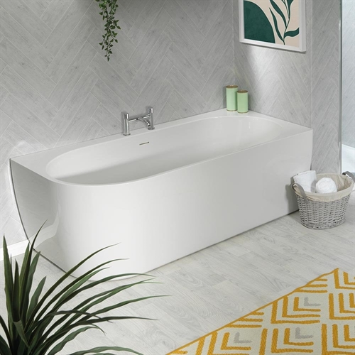 Eton Freestanding Offset Corner Bath - 1590 x 850mm