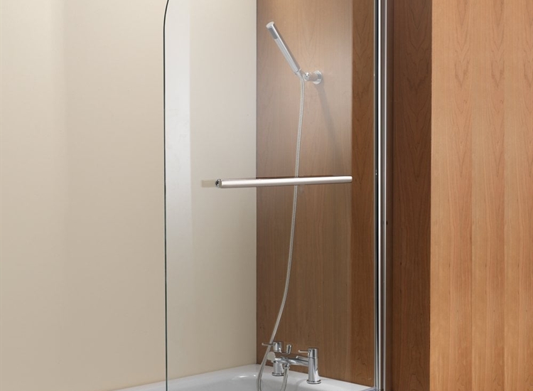 Ascent Radius Curved Bath Screen - 1500 x 1000mm