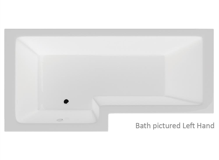 Vermont 'L' Shaped Shower Bath Only (Standard & Superspec) - 1500 & 1700mm