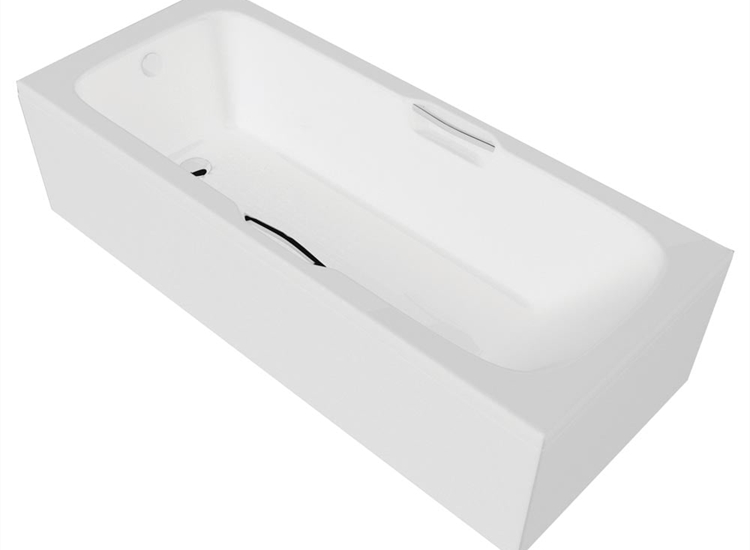 Virginia Twin Gripped Bath with Option 2 Whirlpool - 1700 x 700mm & 1700 x 800mm