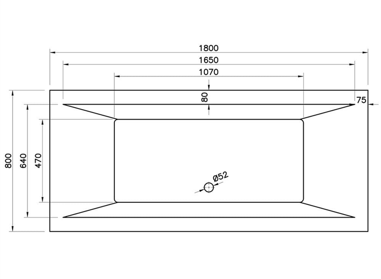 Arizona Double Ended Bath (Standard Spec) - 1700 x 700mm & 1800 x 800mm