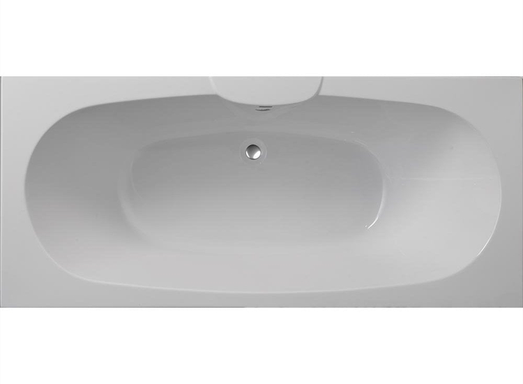 Nebraska Bath with Option 2 Whirlpool - 1700 x 750mm & 1800 x 800mm