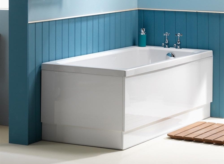 QX Plain Gloss White Wooden Bath Panels