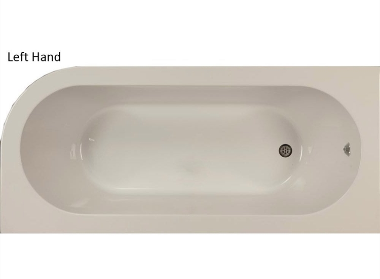 Kansas Offset Bath & Panel/Skirt (Standard Spec) - 1600 x 900 & 1700 x 725mm