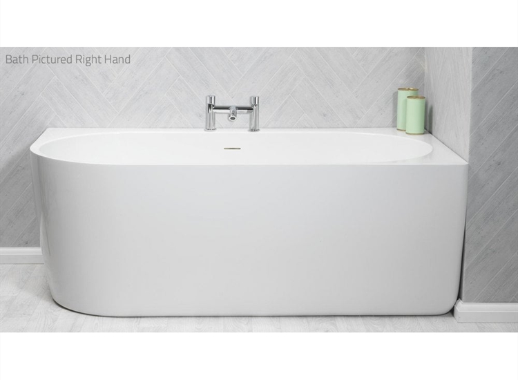 Eton Freestanding Offset Corner Bath - 1590 x 850mm