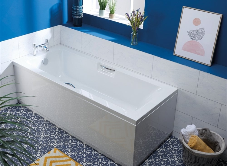 Alexandria Twin-Gripped Bath with Anti-Slip Base (Standard) - 1700 x 700mm