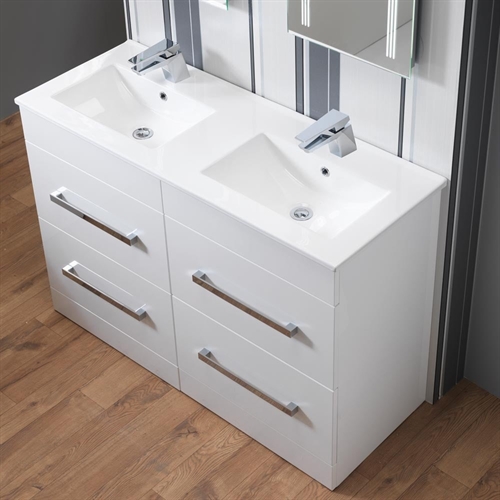 Monica Double 1200mm Base Unit & Double Basin