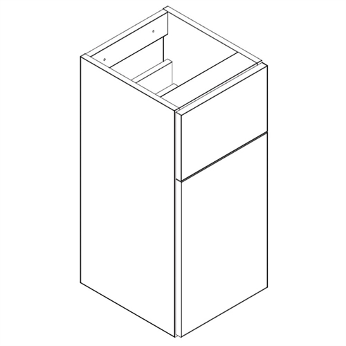 Q-Line 300mm 1-Door, 1-Drawer Base Unit - 345mm Depth