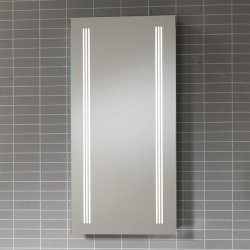 Roma Mirror with LED Light Strip, Anti-Mist Pad & Sensor Switch - 400 x 800mm