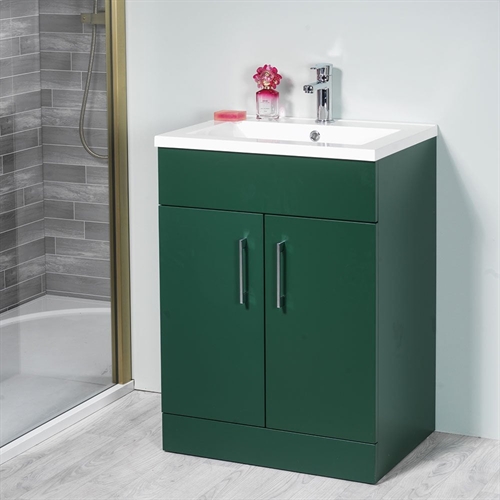 Monica 500mm & 600mm Base Unit & Basin - Forest Green