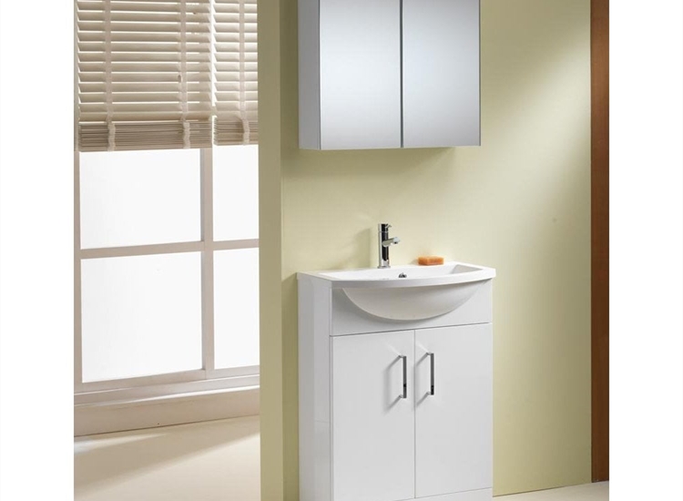 Eden 500 & 600mm Slimline Base Units & Basins - 250mm Depth (can also be used with WC Unit)