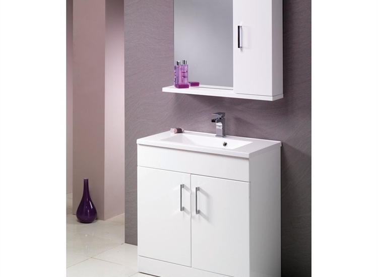 Monica 500mm - 900mm Base Units & Basin - Gloss White