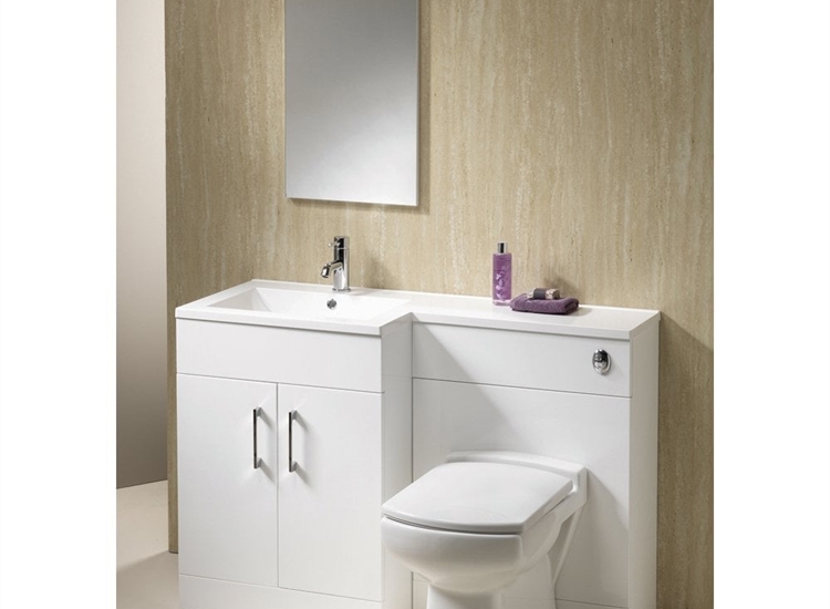 Monica 1000mm & 1200mm 1-Piece Combinations - Gloss White