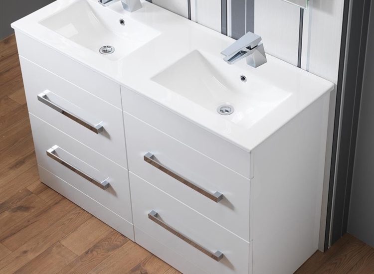 Monica Double 1200mm Base Unit & Double Basin