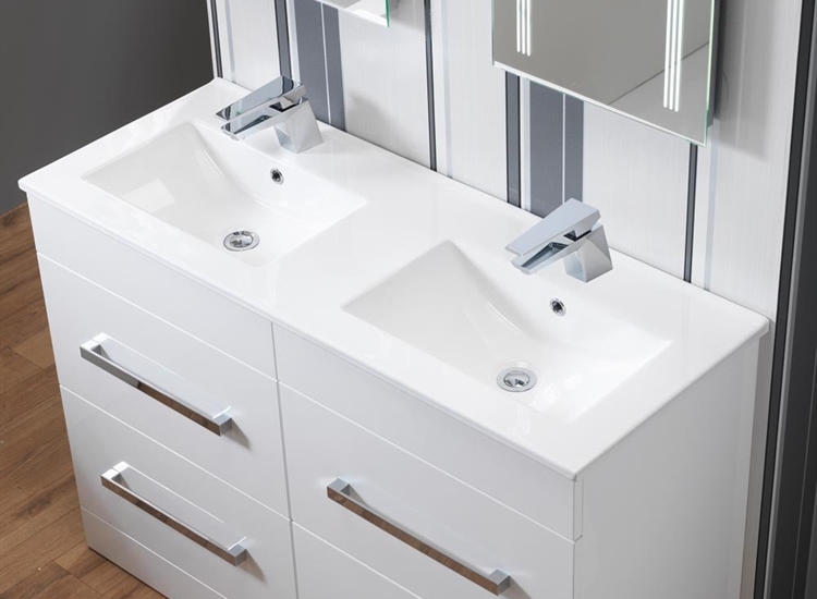 Monica Double 1200mm Base Unit & Double Basin