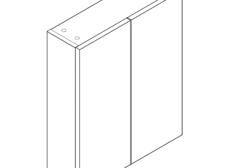 Q-Line 500mm & 600mm Double Wall Cabinet