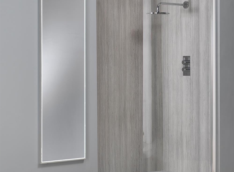 Nevada Full Length Mirror with Integrated LED Light Strip - 1200mm