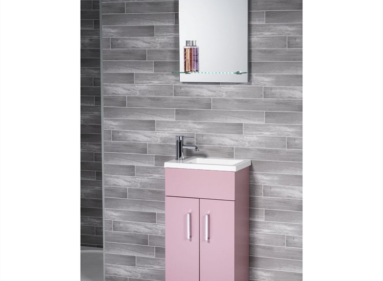 Eden 400mm Base Unit & Basin - Dusty Pink