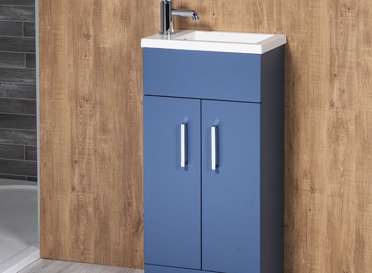 Eden 400mm Base Unit & Basin - Dusty Blue