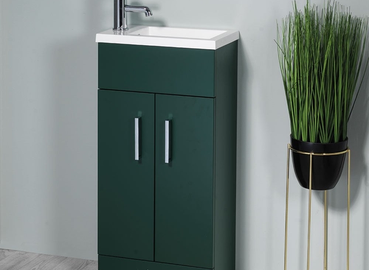 Eden 400mm Base Unit & Basin - Forest Green