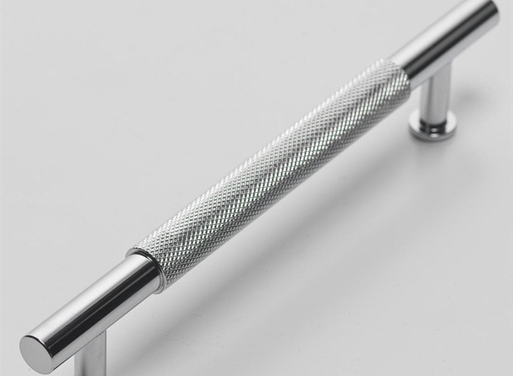 Knurled Bar Handle - Chrome (Each)