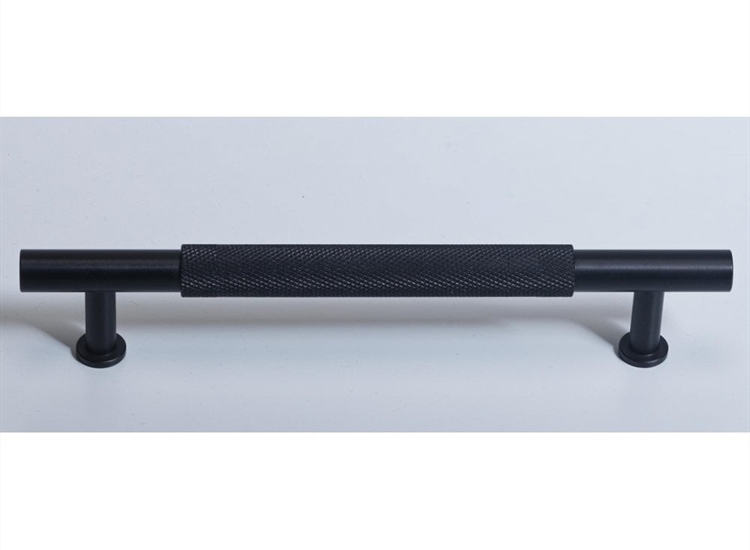 Knurled Bar Handle - Matt Black (Each)