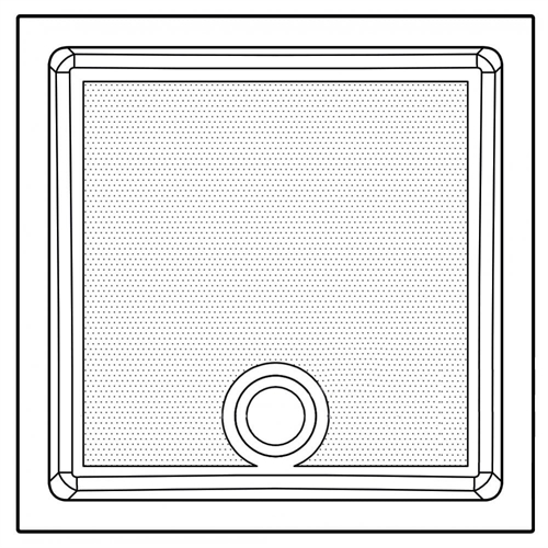 Genesis 40mm Anti-Slip Square Trays