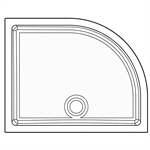 Genesis 40mm Anti-Slip Offset Quadrant Trays