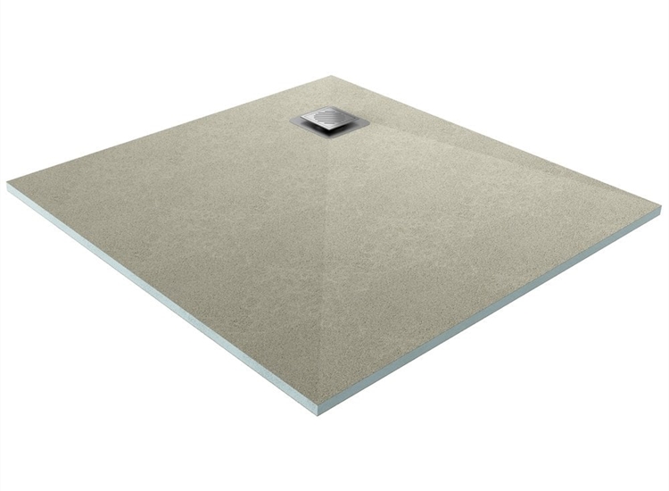 Ascent Square Drain Wetroom Shower Base