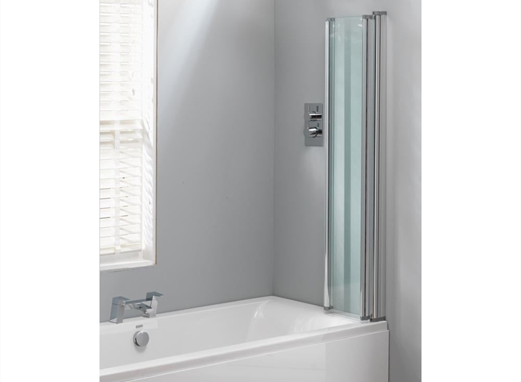 Classic Nouveau 3-Fold Bath Screen - 1400 x 860mm