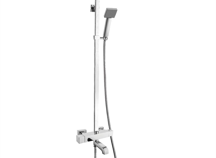 Extended Height Nevada Thermostatic Shower Valve with Riser Rail & Bath Spout