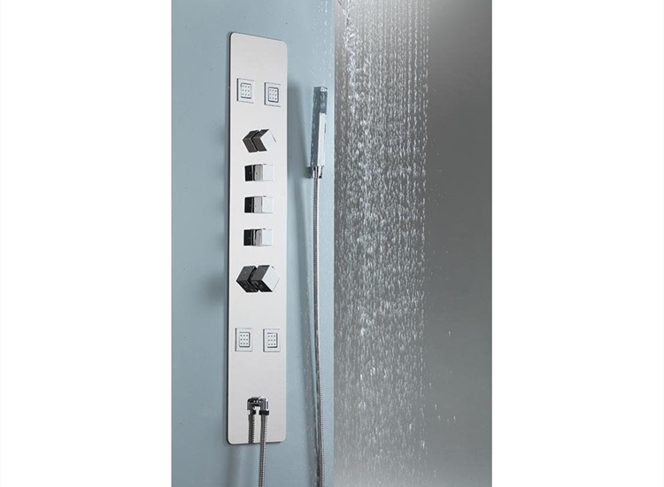 Nevada Recessed Shower Panel with BodyJets & Handheld Shower Kit