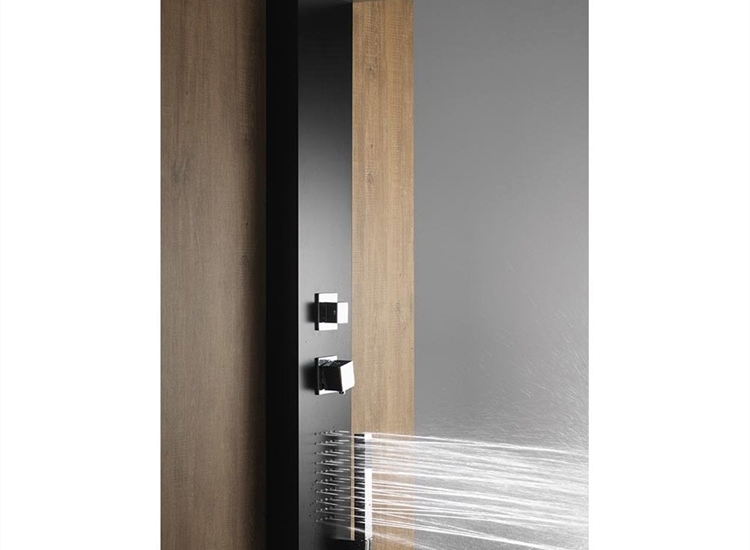 Verona Shower Column with Slimline Rainfall Head, Body Jets & Shower Kit