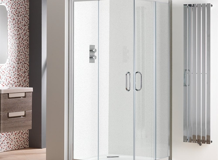 Classic Nouveau 6mm Corner Entry Enclosures with Easy-Clean Glass