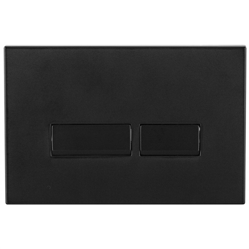 Nevada Square Push-Button & Plate - Matt Black (For Ascent Pneumatic Cistern & Frames)