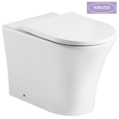 Rimini Rimless Back-to-Wall Pan & Soft Close Seat