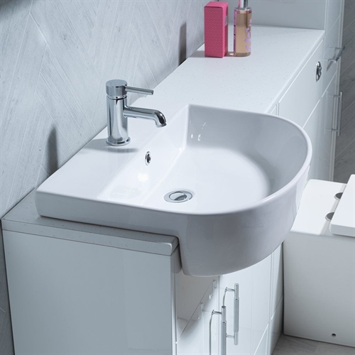 Rimini 560 x 470mm Semi-Recessed Basin