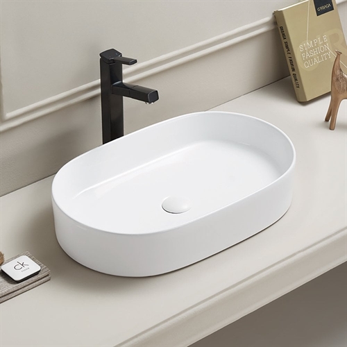 Sofia 600 x 380mm White Ceramic Vanity Basin